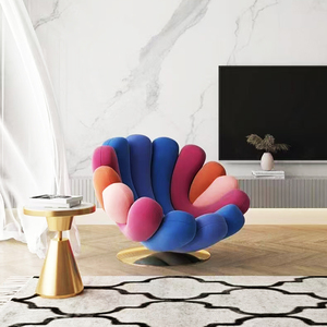 Italiano creativo Anemone <span class=keywords><strong>Giovannetti</strong></span> divano singolo moderno minimalista soggiorno pigro per il tempo libero sedia girevole - Product Image 6