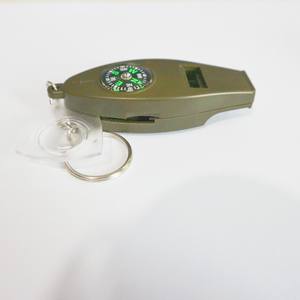 Portable Eco-Friendly Plastic 4-in-1 Compass Outdoor Magnifying <b>Glass</b> <b>Thermometer</b> Multi-functional Whistle - Product Image 3