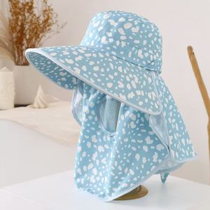 หมวกป้องกันแสงแดดปีกกว้างลายเสือดาวระบายอากาศได้พับเก็บได้ป้องกันรังสียูวีสำหรับกิจกรรมกลางแจ้งฤดูร้อนหมวกทรงบักเก็ตสำหรับผู้หญิง - Product Image 2