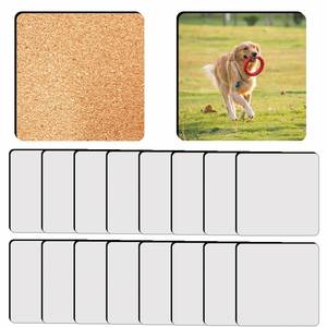 Posavasos de Corcho Redondos y Cuadrados Personalizados al por Mayor, con Base de MDF Sublimable - Product Image 1