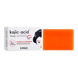 Hand-made Kojic Skin Brightening Soap Essence Soap to Suppress Kojic Acid Soap for Black and White Tender Skin Adults Female