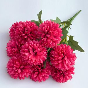 Fournisseur de fleurs artificielles, bouquet de fleurs pompon, arrangement floral pour mariage - Product Image 3