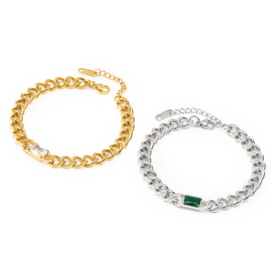 Artesanato Lobo Aço Inoxidável Charme Acessórios Rhine pulseira pedra para as mulheres Moda jóias fábrica atacado - Product Image 6