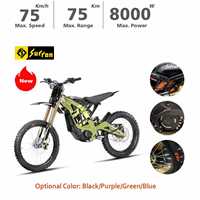 Moto tout-terrain électrique Light Bee X, batterie lithium 60V, moteur à moyeu avant, pneus de 18 pouces, vitesse maximale de 75 km/h, 8000W, autonomie de 100 km