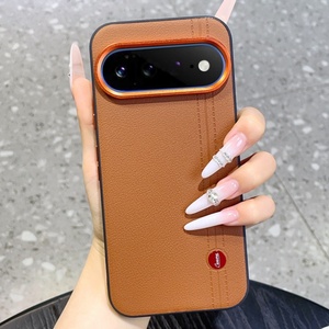 Fundas de teléfono móvil de cuero PU para negocios, para Google Pixel 11 Pro XL 10 9 Pro, con marco metálico para la cámara, cubierta trasera a prueba de golpes - Product Image 1