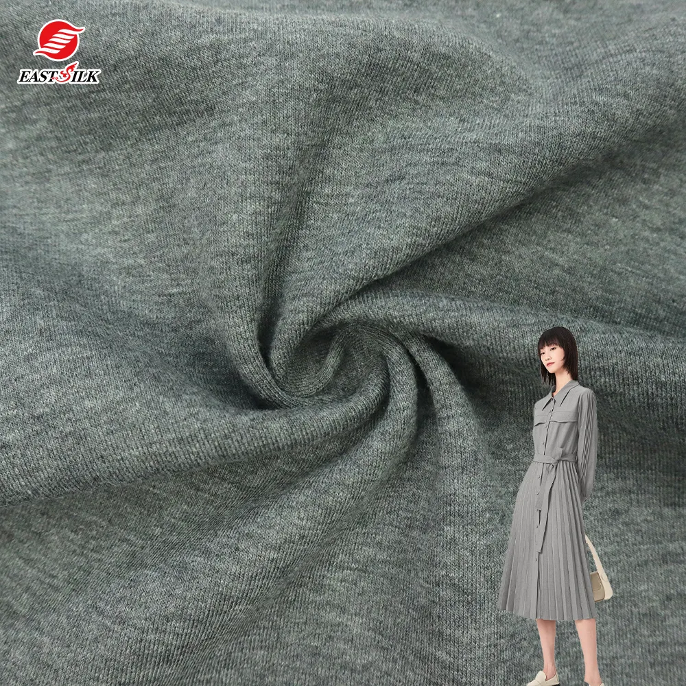 Confortable doux en gros coton polyester tricoté jersey ponti de roma vêtements tissus pour vêtements