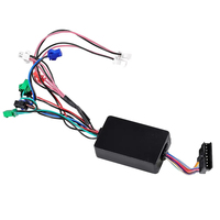 Convertisseur 12V DC avec boîtier en plastique pour trottinettes électriques AUSOM L2/L2 MAX & KUGOO F3 PLUS, lumière LED et contrôleur - Noir