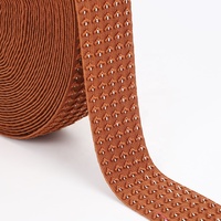 Bande élastique en jacquard Gypsophile pour vêtements, accessoires vestimentaires, textiles de maison, sacs et ceintures en polyester