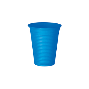 Vasos biodegradables y compostables de bioplástico de 200 ml, color azul claro, 50 unidades/paquete - Product Image 1
