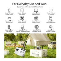 Station d'alimentation portable LiFePO4 pour extérieur, 2500W 3500W, avec chariot, pour camping, grande capacité de stockage d'énergie