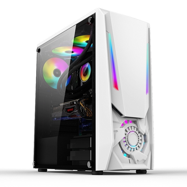 Customization Desktop Gaming Pc Case Support ATX Motherboard Tempered Glass Atx Pc Case
