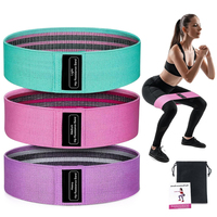 Bandes de Résistance en Tissu Personnalisables avec Logo pour Fessiers – Lot de Bandes de Fitness Antidérapantes pour Hanches, Idéales pour l'Entraînement – Vente en Gros