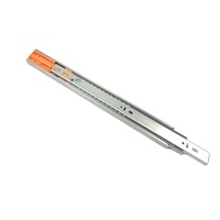 Glissière à roulement à billes moderne de 45 mm à ouverture par pression et fermeture amortie pour tiroirs de cuisine et de salle de bain