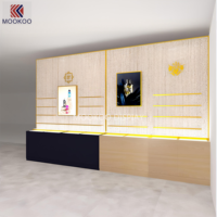 Présentoir de Luxe Moderne Personnalisé en Bois et Verre pour Parfums, Autoportant, 4/5 Étagères, Montage Facile