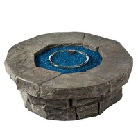 Foyer chauffant extérieur de 42 pouces Magnesia Garden Coffee Fire Table Gas Firepit 50000 BTU