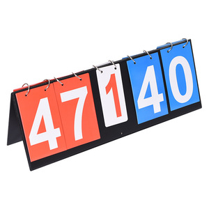 Portable Table Top Scoreboard <span class=keywords><strong>Flipper</strong></span> 5 chiffres Score Keeper Multisports Scoreboard Score <span class=keywords><strong>Flipper</strong></span> pour Volleyball Basketball - Product Image 4