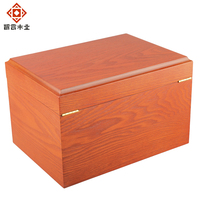 Boîte en bois personnalisée verrouillable en placage de frêne MDF, grande boîte cadeau sécurisée pour objets volumineux