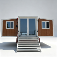 Maison conteneur moderne Newgen Development avec structure en acier, espace habitable de forme rectangulaire, pour usage résidentiel, extensible.