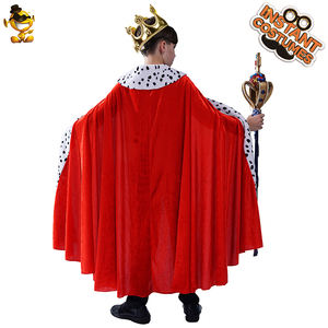 Capa de rey con corona para niños, Cosplay clásico para fiesta de halloween y Navidad, traje de rey guapo para niños - Product Image 4