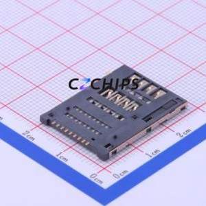 XKSIM-220 SIM Card Connector SMD Connector Self-Return Type Micro SIM Card Card Holder With Card Detection - Product Image 2