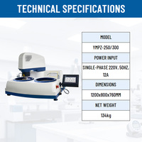 YMPZ-2-300(250) Automatic Single Point Pressure Multi-slot Double-plate Metallographic Grinding Polishing Machine Motor