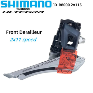 Dérailleur avant <span class=keywords><strong>Shimano</strong></span> ULTEGRA <span class=keywords><strong>R8000</strong></span> <span class=keywords><strong>FD</strong></span>-<span class=keywords><strong>R8000</strong></span> 2x11 vitesses, fixation par brasement ou à collier, pour vélo de route, pièces de vélo - Product Image 1
