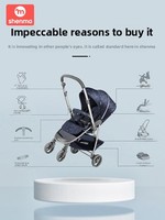 Poussette Shenma pour bébé, haute, portable, amortissante, pour enfants, pliable, cinq points, pour les enfants de 3 ans