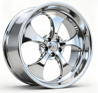 Rines de Aleación de 17-24 Pulgadas, 5x112/5x114.3/5x120, Forjados en una Sola Pieza, Cromados y Pulidos, Cóncavos Profundos, de 5 Radios, para Mercedes, BMW, Audi