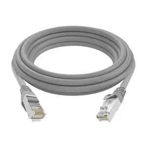 RJ45以太网网络跳线5e类镀金FTP屏蔽24AWG & 26AWW铜电缆，用于通信