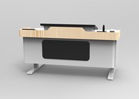 Articles scolaires salle de classe podium électrique hauteur réglable pupitre pliable debout tribune Mobile soulevant la Table de conférence