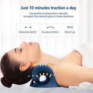 Oreiller de dispositif de traction cervicale avec <span class=keywords><strong>coussin</strong></span> <span class=keywords><strong>chauffant</strong></span> en graphène doux pour le cou et les épaules - Product Image 3
