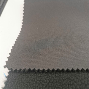 Tissu en polyester et élasthanne, polaire collé, imperméable, <span class=keywords><strong>coupe</strong></span>-<span class=keywords><strong>vent</strong></span>, 320 GSM, pour veste d'extérieur, softshell, uniforme scolaire - Product Image 2