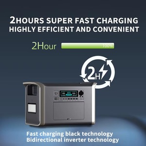 สถานีพลังงานลิเธียมแบบพกพา 2400W 2048Wh คลื่นไซน์บริสุทธิ์ AC/DC พร้อมไฟฉาย สำหรับใช้ในบ้านและรถยนต์ - Product Image 4