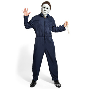 Costume de <span class=keywords><strong>Michael</strong></span> <span class=keywords><strong>Myers</strong></span>, combinaison de panique de la lune de la mort, costume d'Halloween, cosplay d'Halloween pour enfants et adultes, vente en gros - Product Image 1