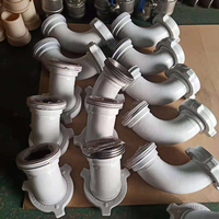 Coude 4 "Fig206 90 degrés 45 degrés Aile et filetage Coude mâle et femelle avec marteau Union