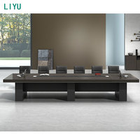Liyu Furniture bureau de conférence moderne de luxe panneau de bois extensible Design pour hôtel bureau salle de réunion salle de réunion