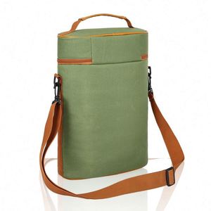 Sac isotherme portable pour vin de voyage, certifié BSCI, avec poche avant pour calice, imperméable - Product Image 5