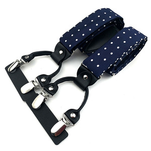 Tirantes de Alta Calidad, Bonitos, Suministro de Fábrica, Personalizados, de Tela Roja, Elásticos Verdes Coloridos, con Broches de Botón - Product Image 2