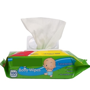 80 <span class=keywords><strong>Toallitas</strong></span> Húmedas Orgánicas para Bebé de Agua Pura, Tela No Tejida Biodegradable Sin Perfume - Product Image 1