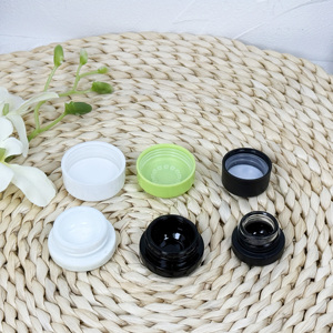 Wholesale 2oz 6oz Child-Resistant CR Lid Screw Cap Child Proof Glass Jar for Skin Care Eye <b>Cream</b> <b>Hemp</b> Cosmetic - Product Image 2