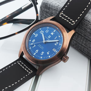 कॉर्गेट 36 मिमी 39 मिमी सैप्फायर चमड़े के स्ट्रैप चमकदार <span class=keywords><strong>10</strong></span> एटम घड़ी एन 35 आंदोलन कस्टम लोगो राजकुमार स्वचालित पुरुषों यांत्रिक घड़ियों - Product Image 6