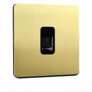 Interruptor de pared eléctrico Retro Vintage, interruptor de palanca de latón, interruptor de luz de panel de acero inoxidable - Product Image 1