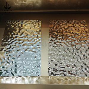 กระเพื่อมแผ่นสแตนเลสตกแต่งผนัง201/304/316สีต่างๆสำหรับห้องนอนโรงพยาบาล - Product Image 6