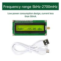 DC 4.5~5.5V 5kHz~2700MHz Spectrum Analyzer -50dBm~5dBm Signal Strength Tester 2.7GHz RF Power Meter Type-C Interface