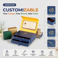 Boîte cadeau alimentaire recyclable de 250 g/m² de style tiroir à couvercle rabattable, fabriquée par le fabricant, impression sérigraphique, emballage exquis, personnalisable