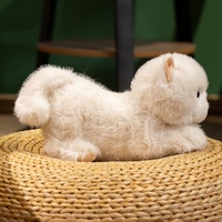 Peluche personnalisée de marque BM, grande taille, super douce, en forme de chat, avec rembourrage en coton PP, hauteur 11-30 cm, jouet promotionnel anti-stress
