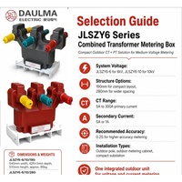 Transformateur combiné CT/VT 10 kV JLSZY6-10 200/5A classe 0.2S pour boîtier de mesure – Achat industriel B2B