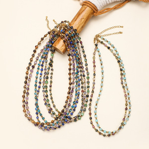Collares de Piedras Naturales Geométricas de Colores Variados al por Mayor, Chapados en Oro de 18K, Estilo Bohemio, Personalizables, Regalo para Pequeñas Empresas - Product Image 6