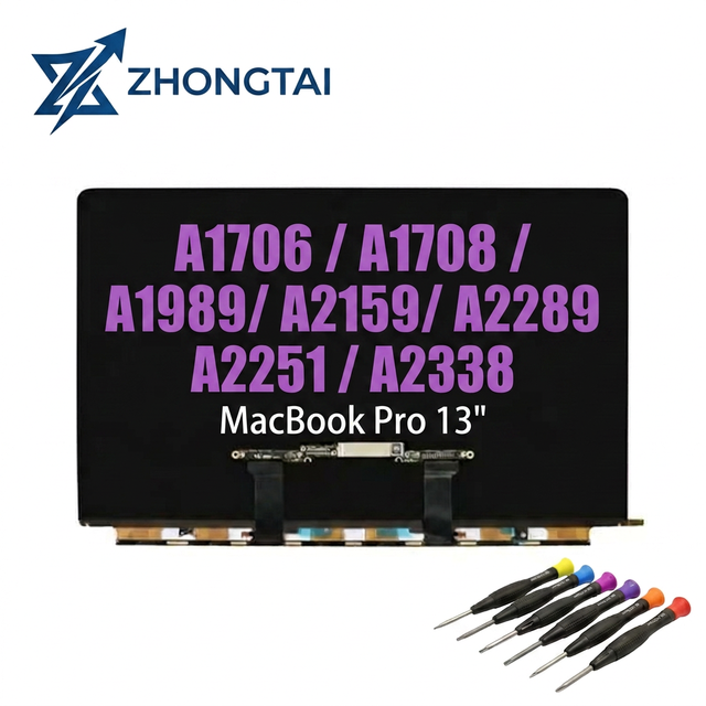 New IPS 2560x1600 Full Display LCD Assembly for MacBook Pro 13-Inch A1706 A1708 A1989 A2159 A2289 A2251 A2338
