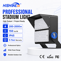 Lámpara de Torre Hishine de Gran Angular de 250W/100W para Estaciones Ferroviarias, Iluminación Exterior IP65 Impermeable, Reflector Antioxidante de 600W